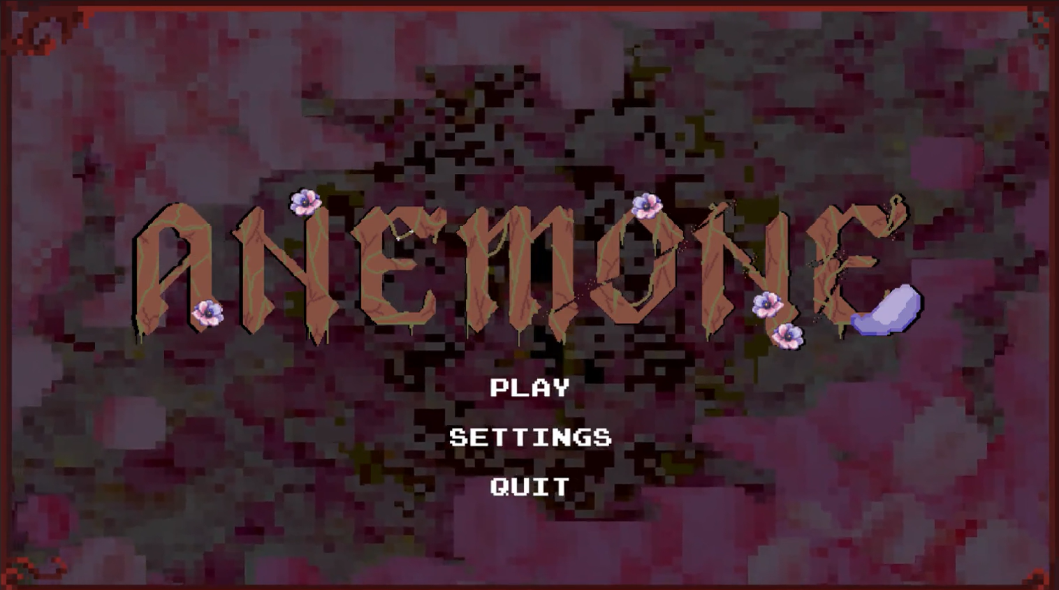 Anemone game title screen